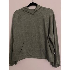 Aerie OFFLINE Green Heathered Oversized Hoodie Pullover Women's Small